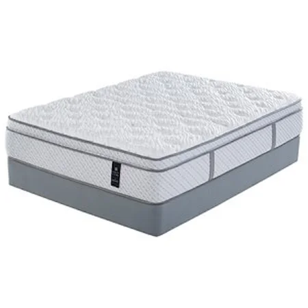 Queen Euro Top Mattress and Scott Living Universal Low Profile Foundation